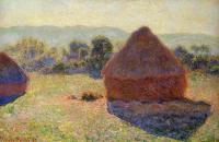 Monet, Claude Oscar - Grainstacks in the Sunlight, Midday